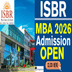 ISBR Business School Begins MBA Admission 2026 @isbr.in; Apply Online by February 24